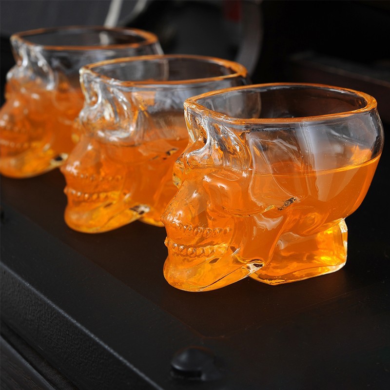 Wine To Beer To Liquor - Creatieve glazen schedel biermok wijnkaraf handgemaakte