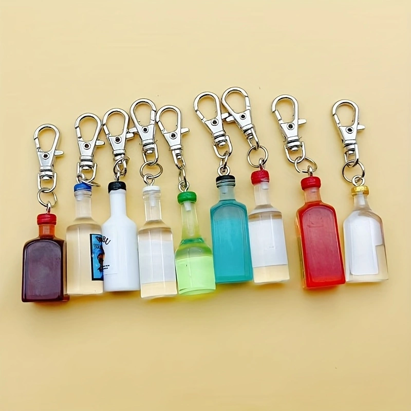 Beer & Wine Jockey Plaza Shopping - 9 stuks hars bierfles sleutelhanger -