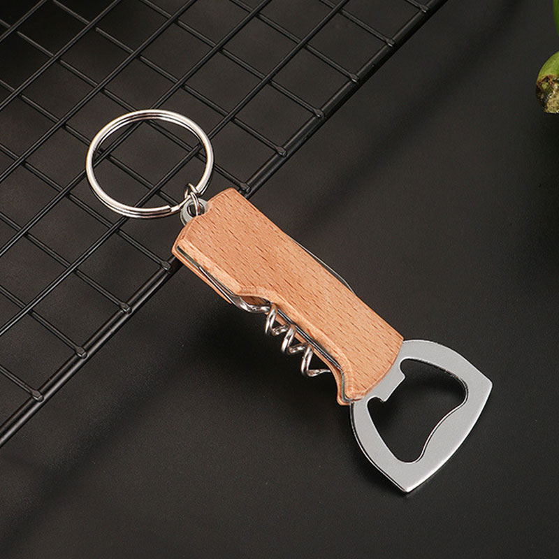 Beer Wine Hobby - 10 stuks sleutelhanger bierflesopener roestvrij staal