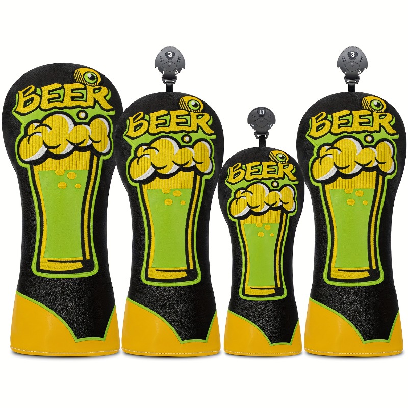 Beer & Wine Jockey Plaza Shopping - Golfclub hoofdbeschermer - Ontwerp met biermok