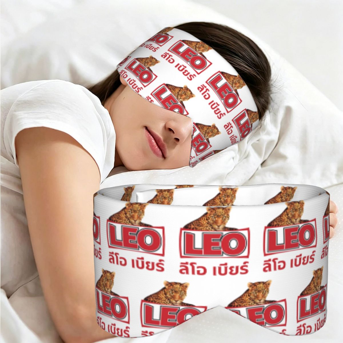 Beer & Wine Jockey Plaza Shopping - Leo Beer Bangkok slaapmasker Lichtblokkerend Draagbaar
