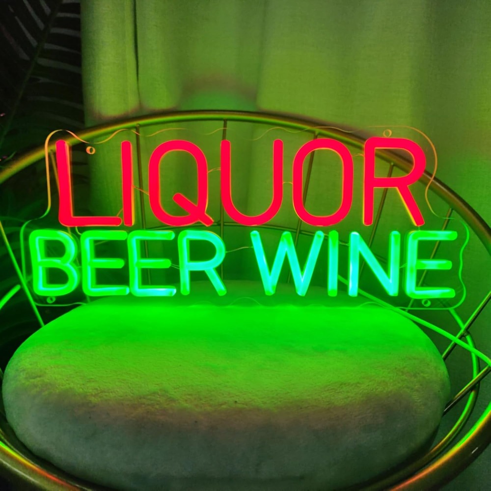Wine In Beer Store - LED Neon Lichtreclame voor drank, bier