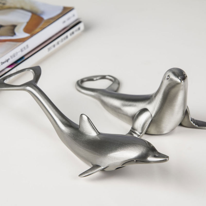Wine Beer Opener - Creatieve multifunctionele dolfijnflesopener in Europese stijl,