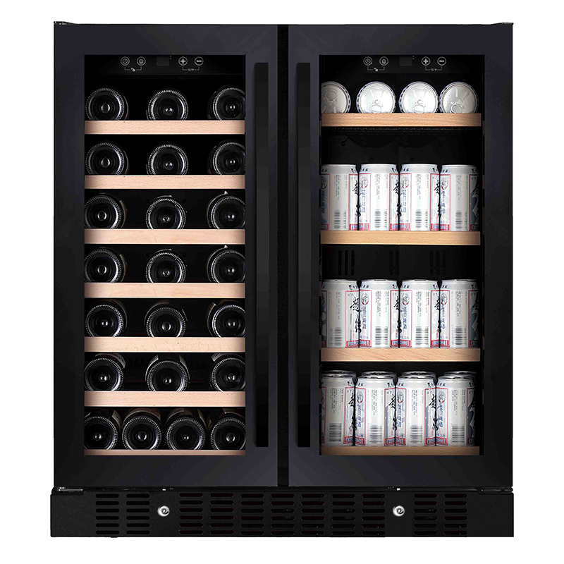 Wine And Beer Undercounter Fridge - 176L glazen deur koelkast onder toonbank