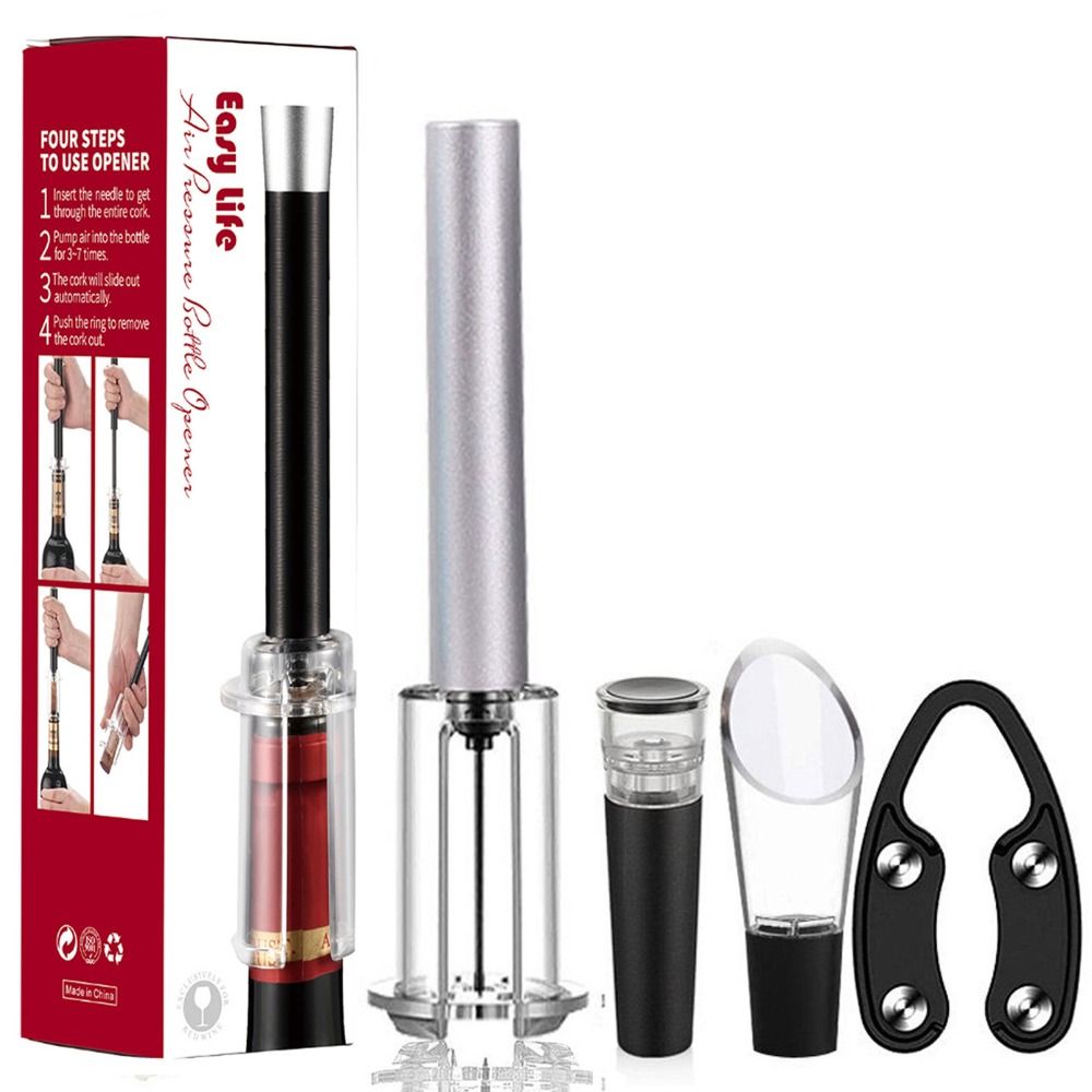 Wine Beer Opener - Baraccessoires Wijnflesopener Set Aluminiumlegering ABS Luchtpomp