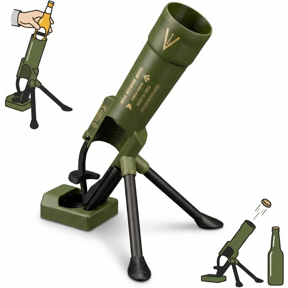 Wine Beer Opener - Mortar flesopener, bierflesopener, tube, 51mm heavy