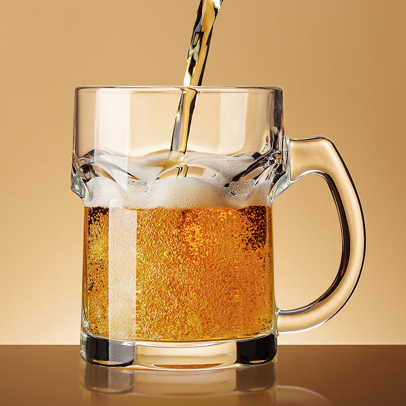 Beer Mug Handled - Huishoudelijke biermok met handvat, creatief net-rood
