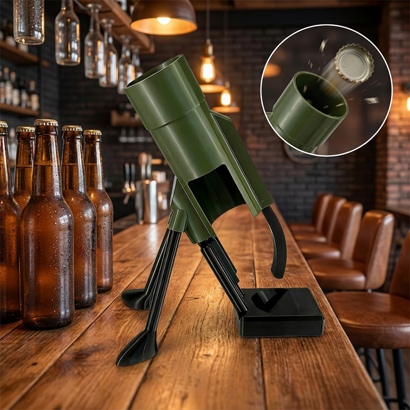 Wine Beer Opener - Mortar bierflesopener, gratis push-down opener, cadeau