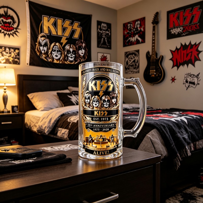 55e verjaardag KISS rockband b - Beer Mug Handled recensie en prijs