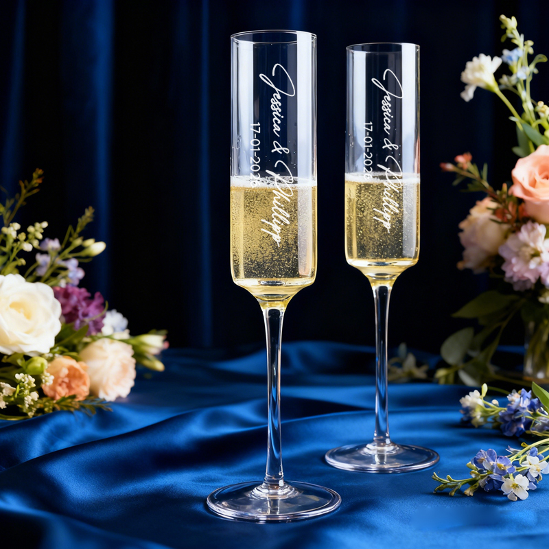 2-delige gepersonaliseerde cha - Champagne Flute Pair recensie en prijs
