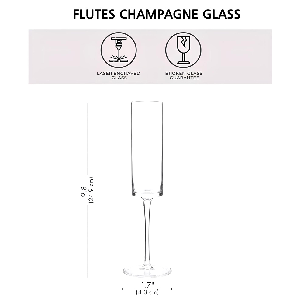 2-delige gepersonaliseerde cha - Champagne Flute Pair recensie en prijs