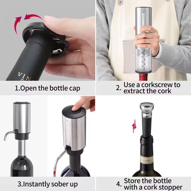 2024 Nieuw ontwerp 4-in-1 lith - Wine Beer Opener recensie en prijs