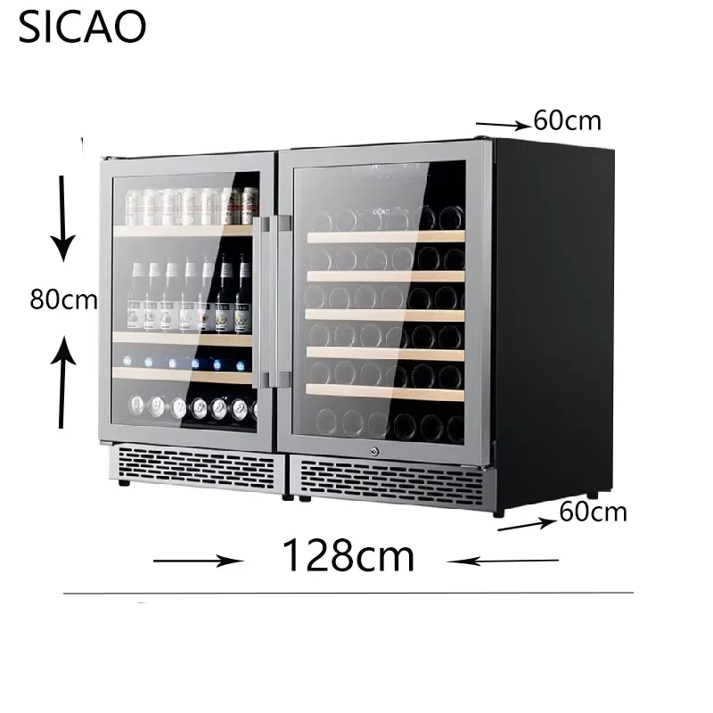 2-deurs wijn- en bierkoelkast  - Wine Beer Fridge Dual Zone recensie en prijs