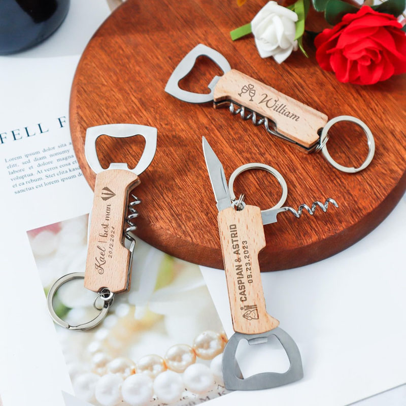 Op maat gegraveerd logo flesop - Beer Wine Hobby recensie en prijs