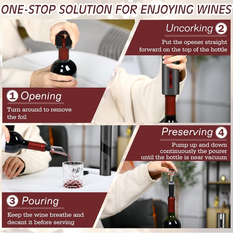 Oplaadbare multifunctionele el - Wine Beer Opener recensie en prijs