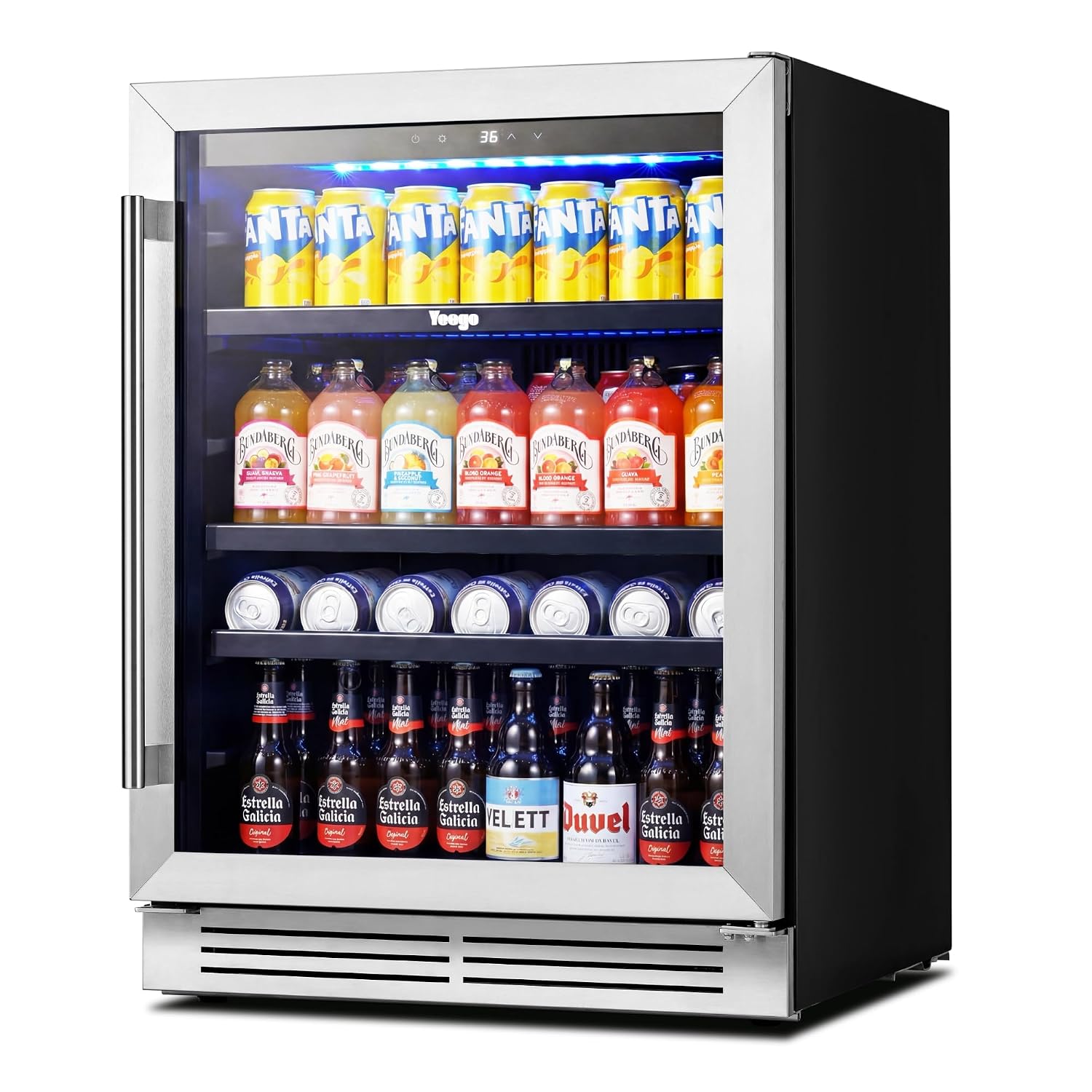 24 inch drankenkoelkast met gl - Wine And Beer Undercounter Fridge recensie en prijs