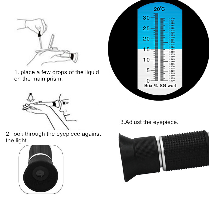 Refractometer 0-32% Brix Bierb - Wine To Beer To Liquor recensie en prijs