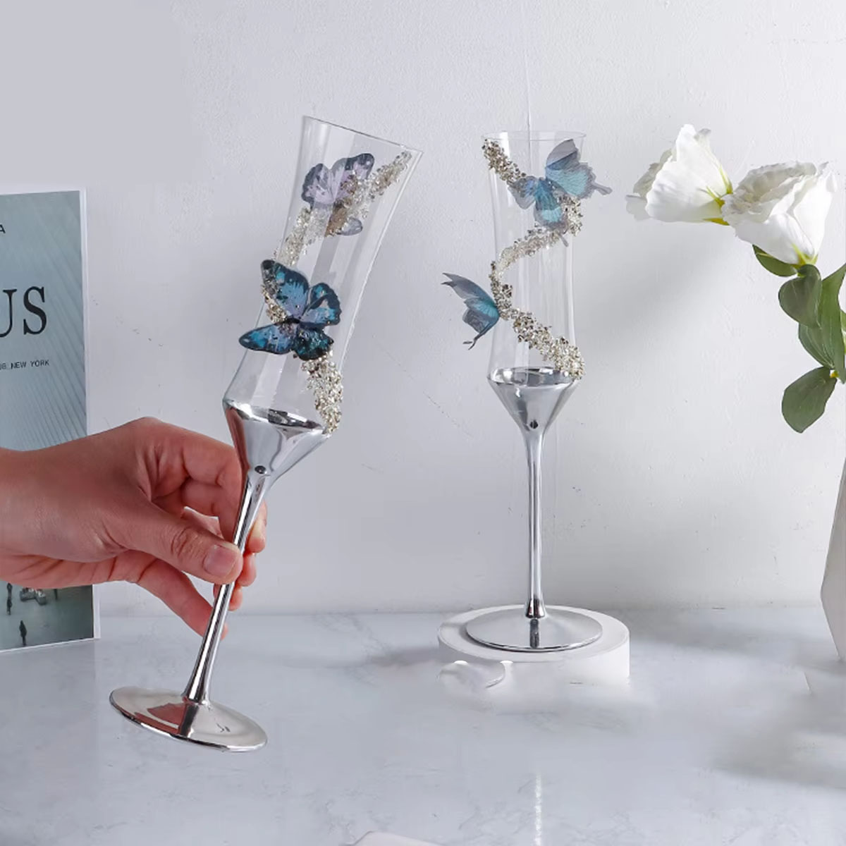 Vlinder Champagne Glas Galvani - Champagne Flute Pair recensie en prijs