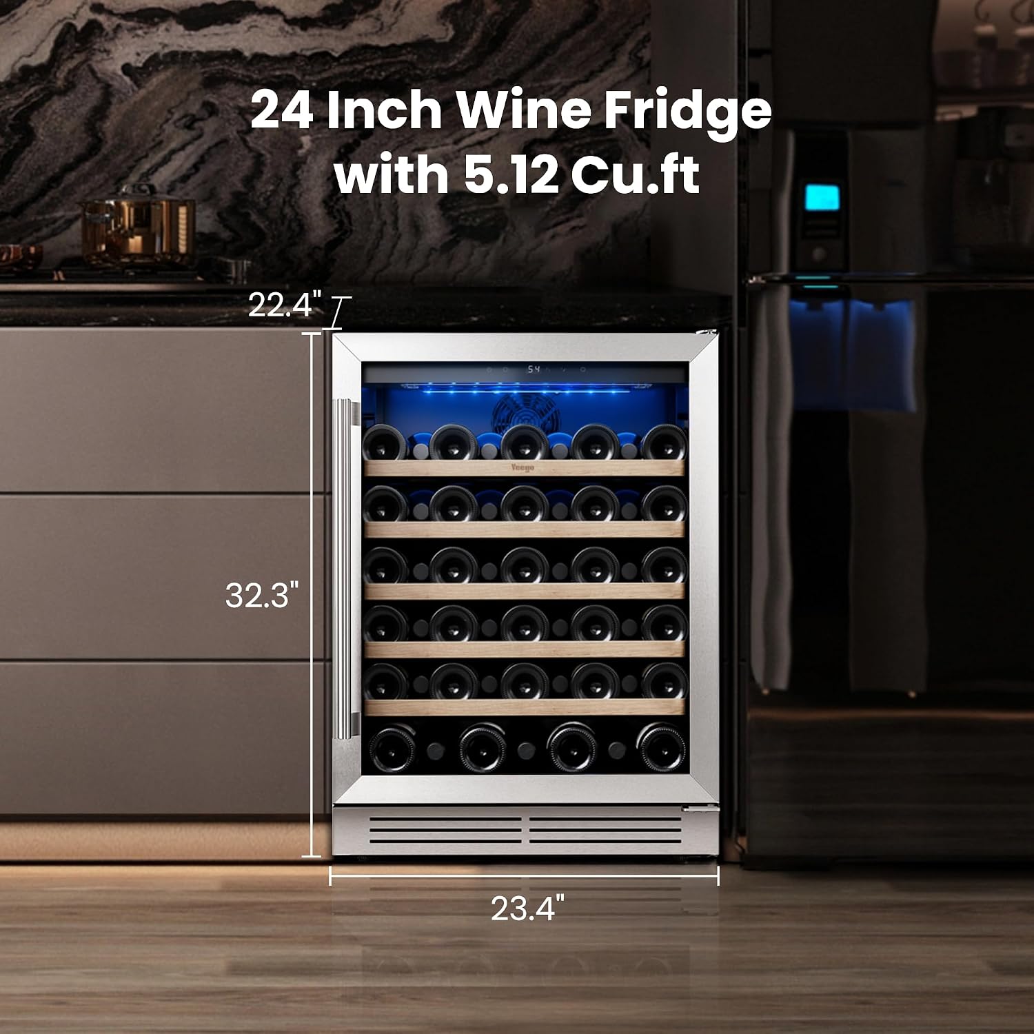 Yeego wijnkoelkast - 24 inch w - Wine And Beer Undercounter Fridge recensie en prijs