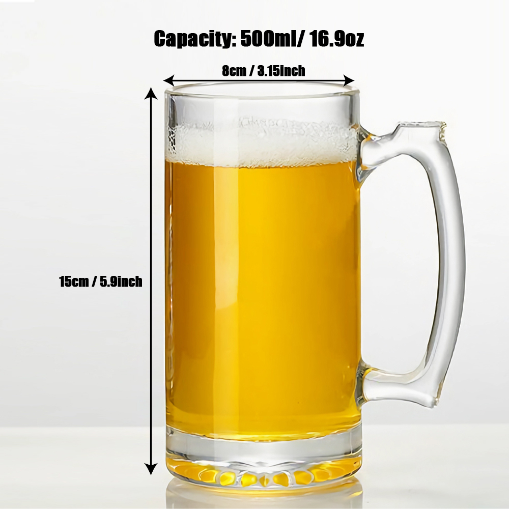 Gepersonaliseerde bierglas 500 - Beer Mug Handled recensie en prijs