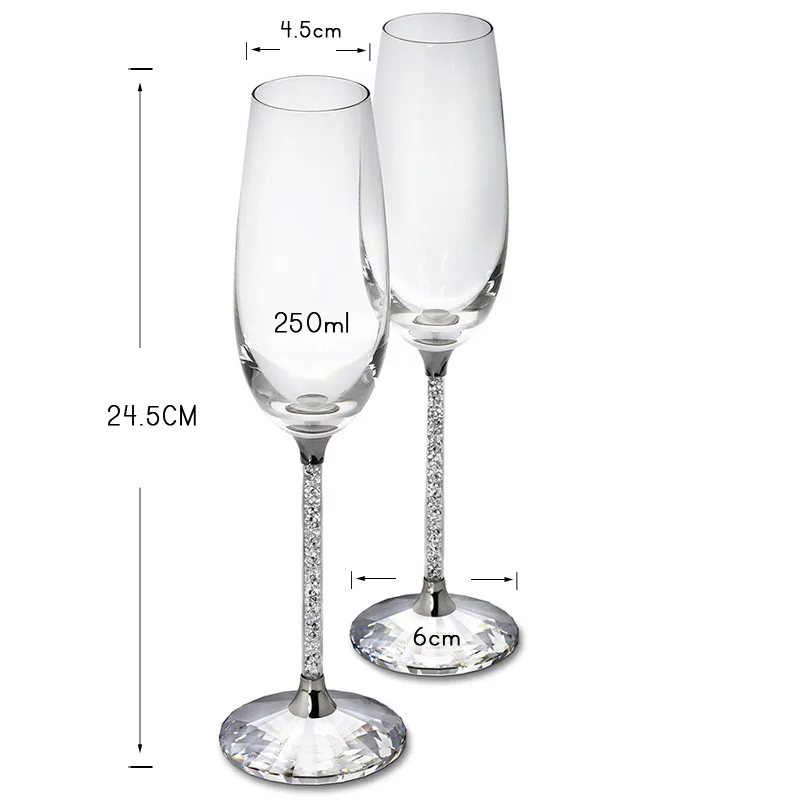 Creatief bruiloftswijnglas, un - Champagne Flute Pair recensie en prijs