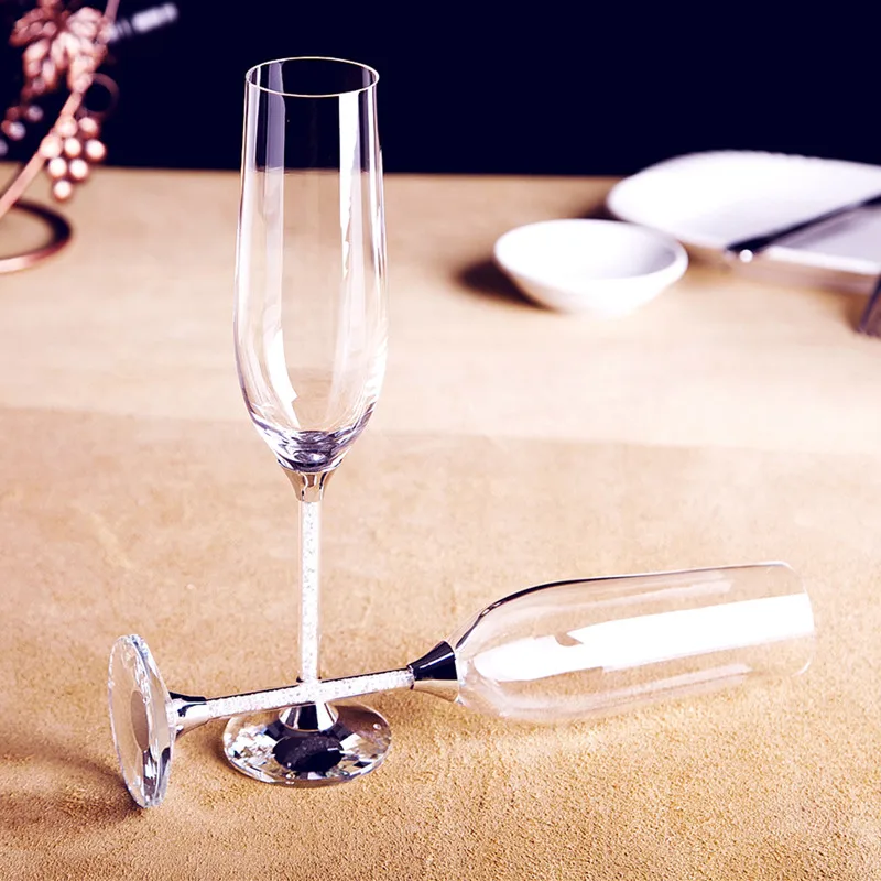 Creatief bruiloftswijnglas, un - Champagne Flute Pair recensie en prijs