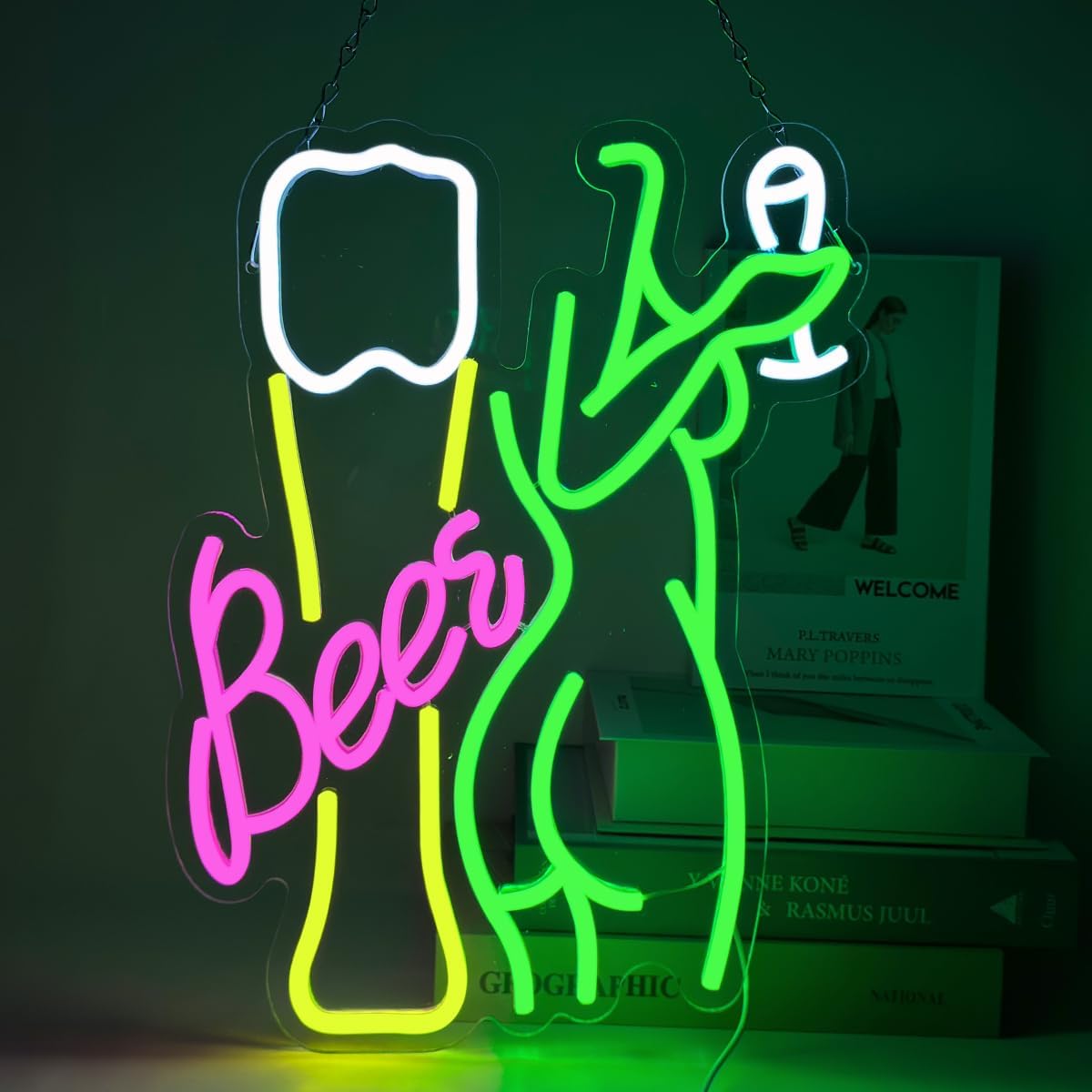Bier Neon Lichtreclame Vrouwel - Wine In Beer Store recensie en prijs